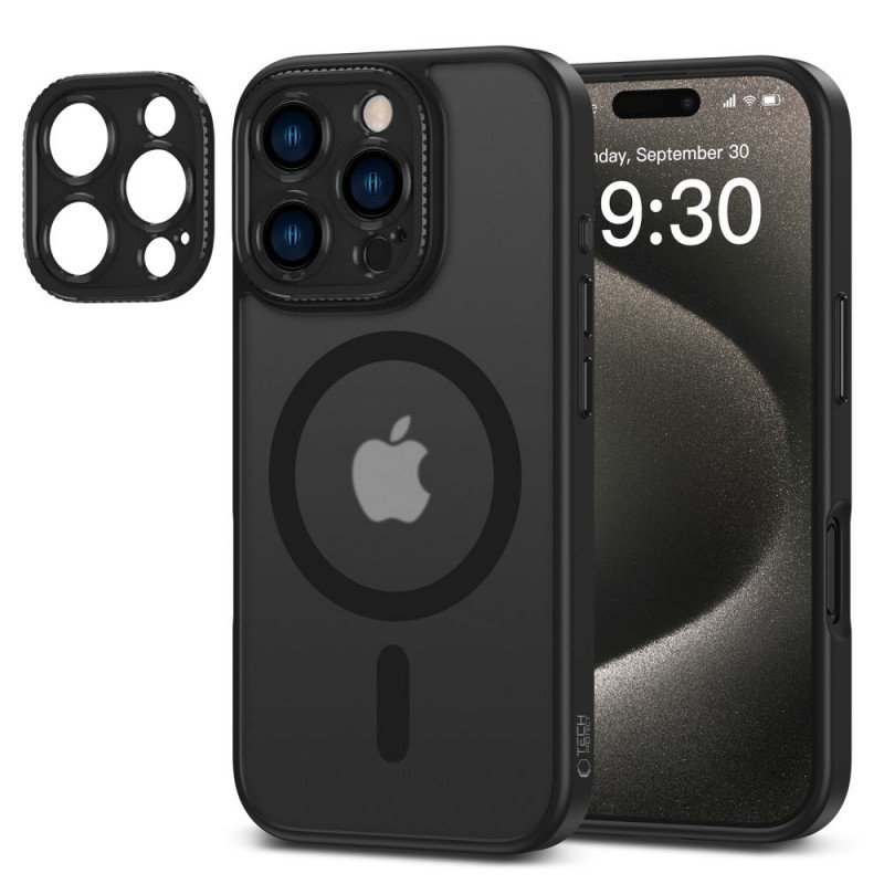 Etui MagSafe Tech-Protect MagCam dla Apple iPhone 16 Pro, matowa czerń