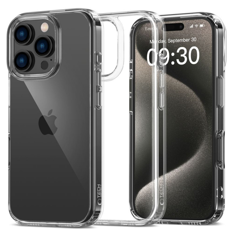 Etui Tech-Protect Flexair Hybrid do Apple iPhone 16 Pro Max, przezroczyste