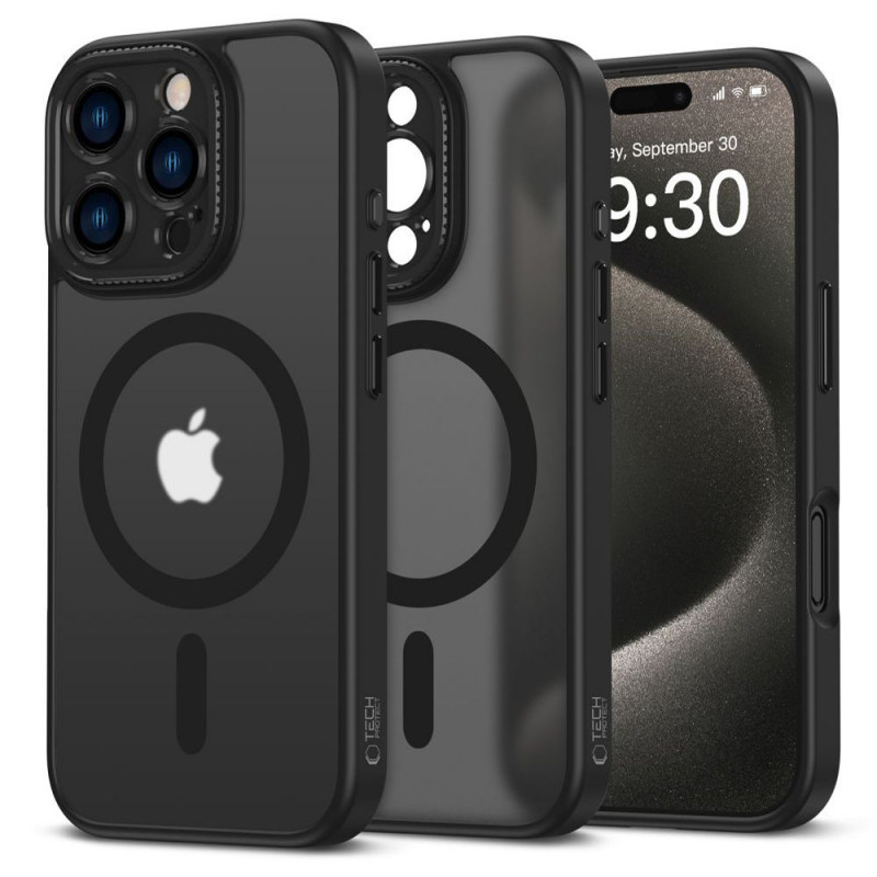 Etui MagSafe Tech-Protect MagCam dla Apple iPhone 16 Pro Max, matowa czerń