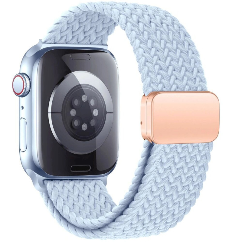Pasek Tech-Protect Nylonmag do Apple Watch 4/5/6/7/8/9/SE/10, 38/40/41/42 mm, Baby Blue