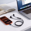 Tech-Protect Ultraboost Core G4 przewodowe słuchawki douszne USB-C, czarne