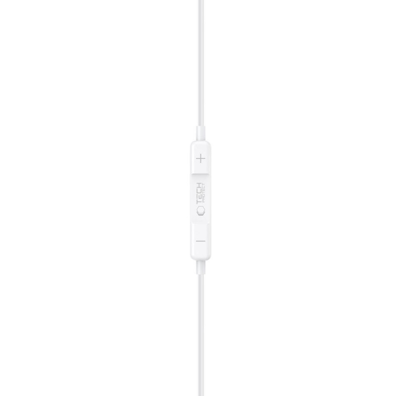 Tech-Protect Ultraboost Core G3 przewodowe słuchawki douszne USB-C, białe