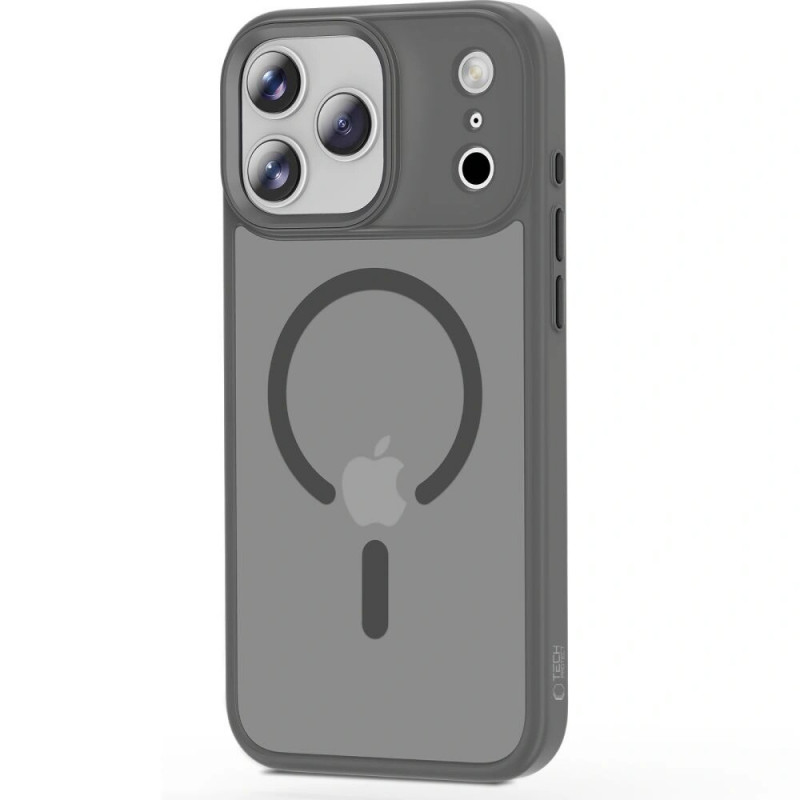 Etui Tech-Protect Magmat MagSafe do Apple iPhone 17 Pro, matowe w kolorze crayon grey