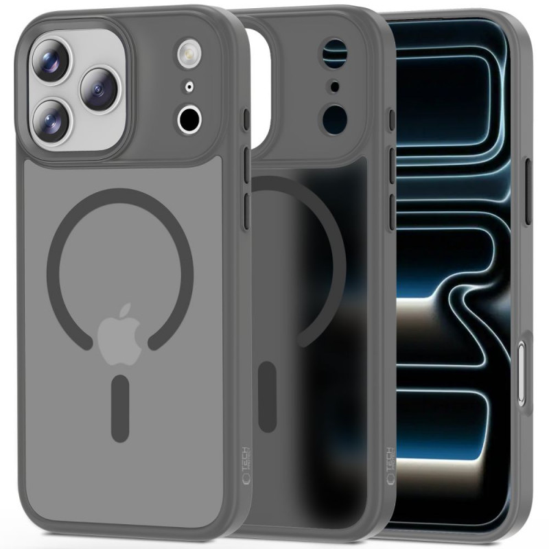 Etui Tech-Protect Magmat MagSafe do Apple iPhone 17 Pro Max, matowy szary kredowy