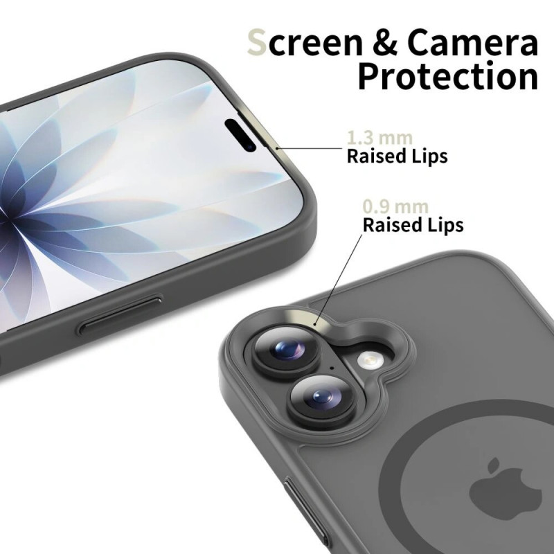 Etui Tech-Protect Magmat MagSafe THP4950 do Apple iPhone 17, matowy szary kredowy