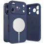 Etui silikonowe MagSafe Tech-Protect dla Apple iPhone 17 Pro Max, Deep Blue