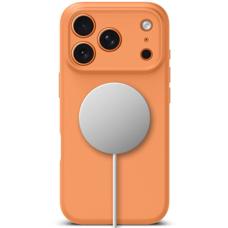Etui silikonowe MagSafe Tech-Protect dla Apple iPhone 17 Pro Max, Cosmic Orange