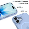 Etui Tech-Protect MagMat MagSafe do Apple iPhone 17, matowe mist blue