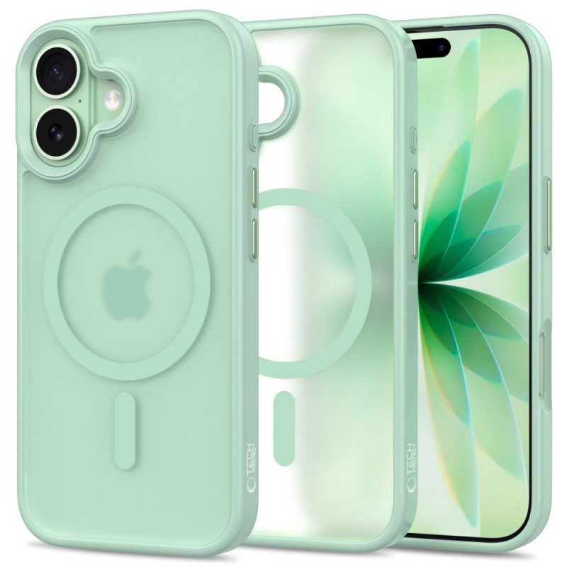 Etui Tech-Protect MagMat MagSafe do Apple iPhone 17, matowe szałwiowe