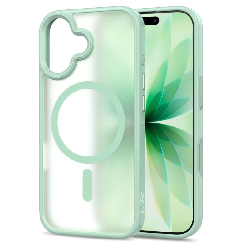 Etui Tech-Protect MagMat MagSafe do Apple iPhone 17, matowe szałwiowe
