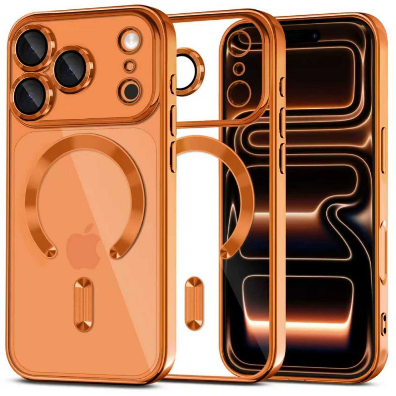 Etui Tech-Protect MagFlex MagSafe do Apple iPhone 17 Pro, Shiny Cosmic Orange