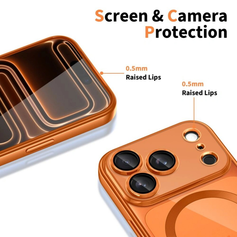 Etui Tech-Protect MagFlex MagSafe do Apple iPhone 17 Pro, Shiny Cosmic Orange