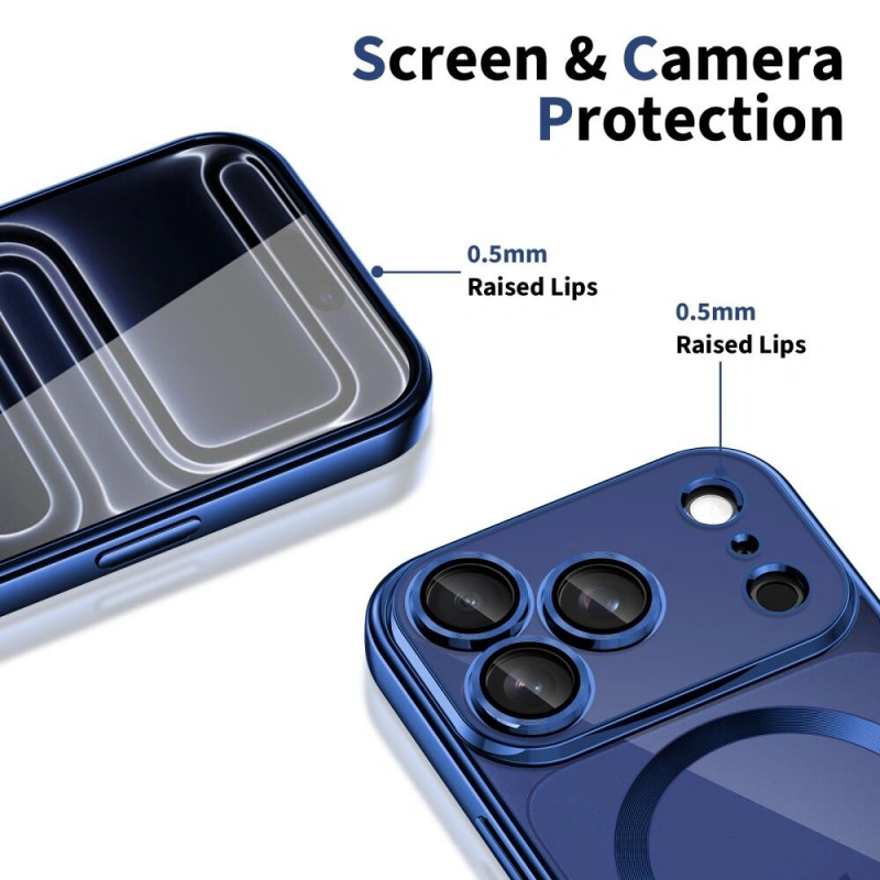 Etui Tech-Protect MagFlex MagSafe dla Apple iPhone 17 Pro Max, Shiny Deep Blue