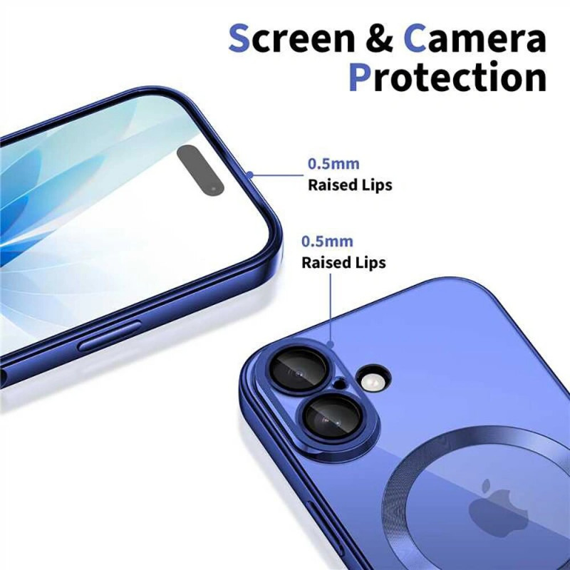 Etui Tech-Protect MagFlex MagSafe do Apple iPhone 17, Shiny Mist Blue