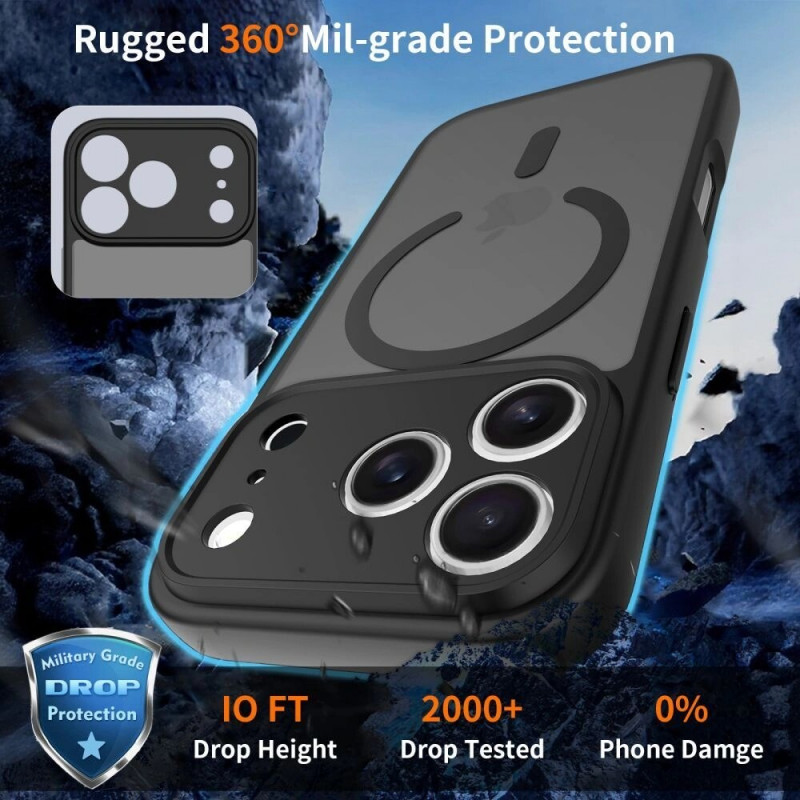 Etui MagSafe Tech-Protect BasicMag do Apple iPhone 17 Pro Max, matowe ciemnoniebieskie
