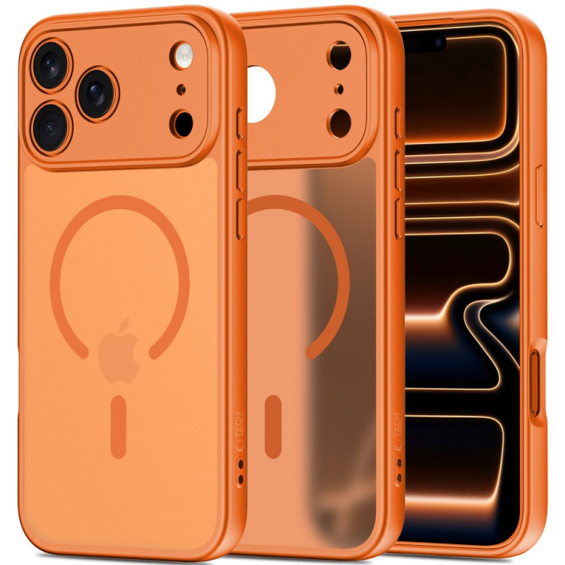 Etui MagSafe Tech-Protect BasicMag dla Apple iPhone 17 Pro, matowe Cosmic Orange