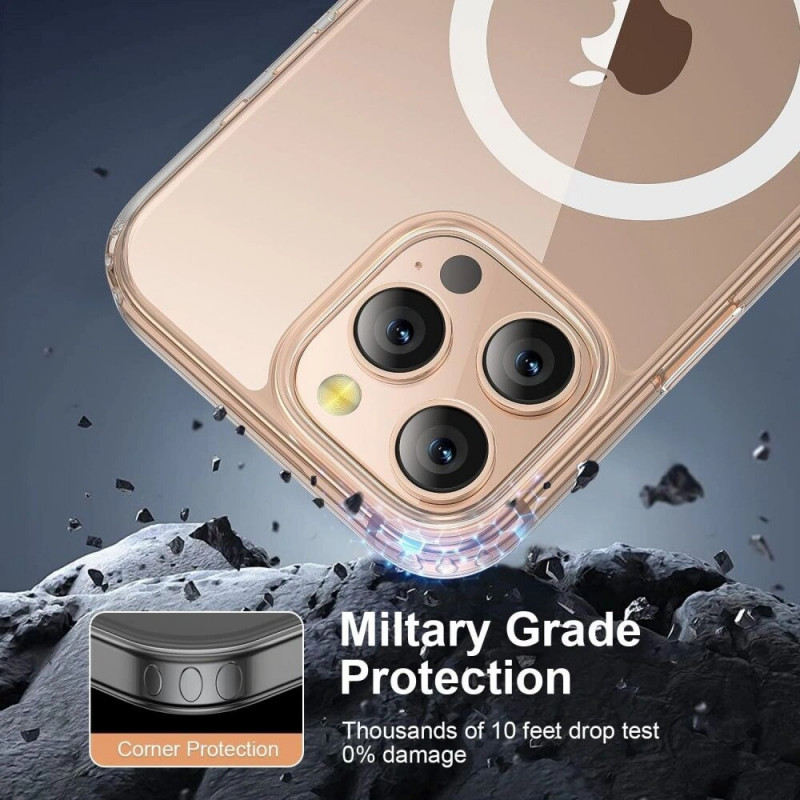 Etui Tech-Protect TP Flex MagSafe do Apple iPhone 16 Pro Max, przezroczyste
