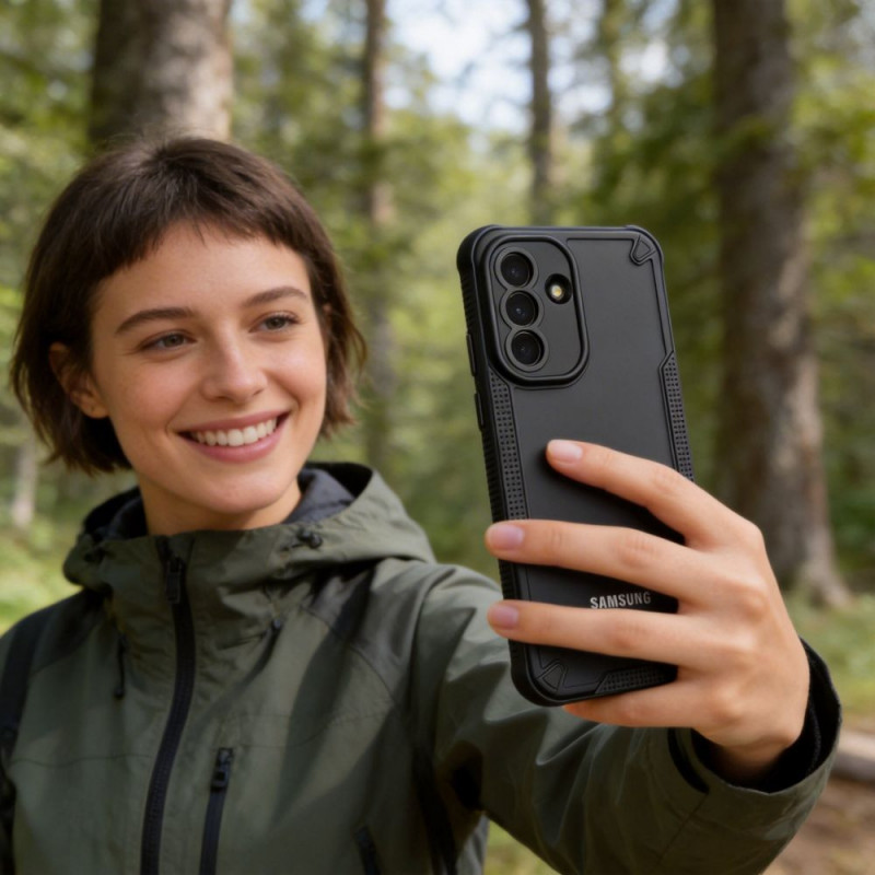 Etui Tech-Protect Rugged Shield do Samsung Galaxy A57 5G, Matte Black