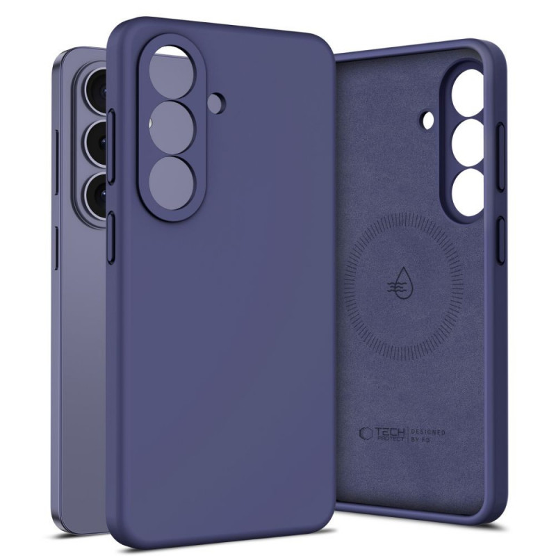 Tech-Protect Silicone MagSafe etui na Samsung Galaxy S26, Cobalt Violet