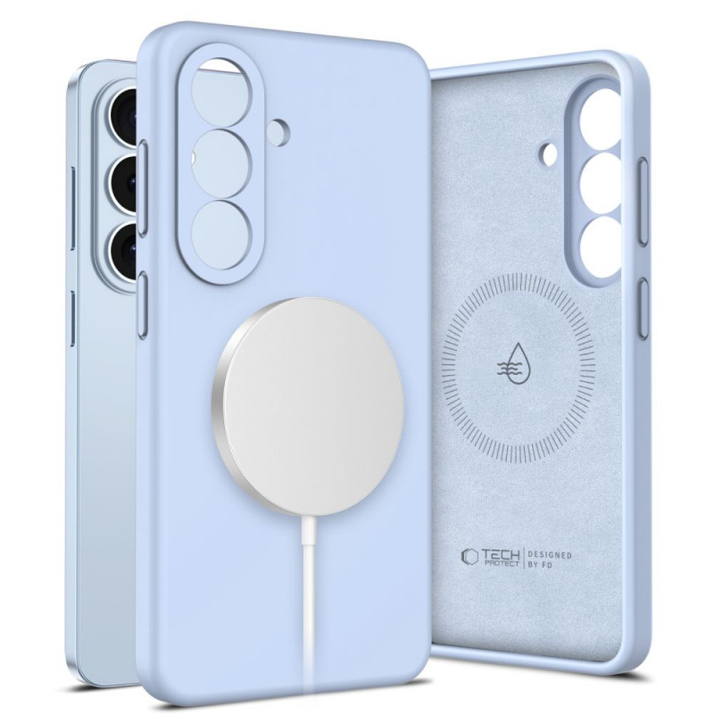 Tech-Protect Silicone MagSafe etui na Samsung Galaxy S26, Sky Blue