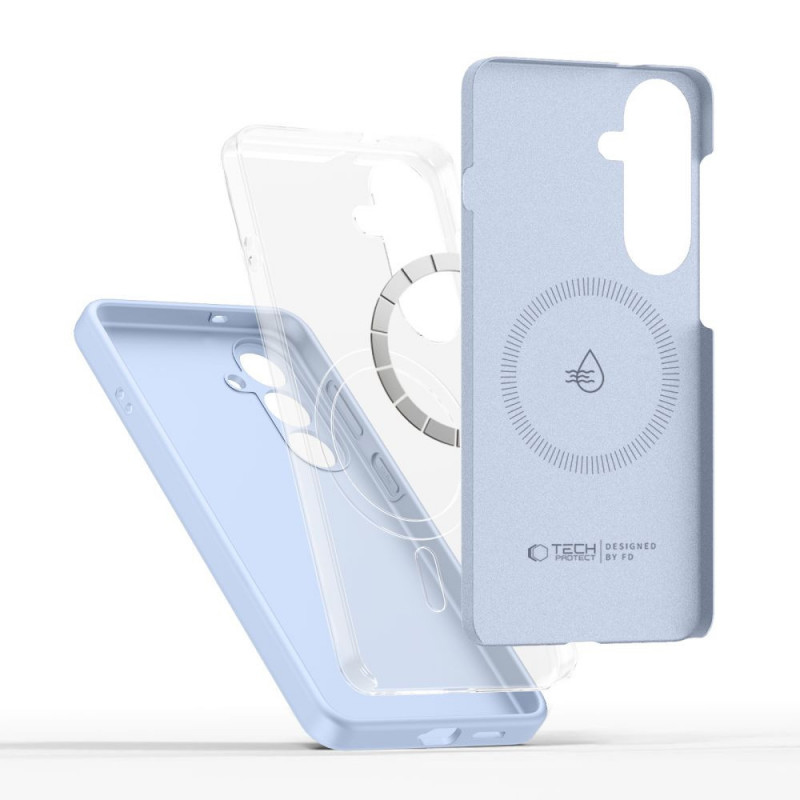 Tech-Protect Silicone MagSafe etui na Samsung Galaxy S26, Sky Blue
