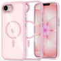 Etui Tech-Protect Magmat MagSafe do Apple iPhone 16e / 17e, Soft Pink/clear