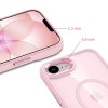 Etui Tech-Protect Magmat MagSafe do Apple iPhone 16e / 17e, Soft Pink/clear