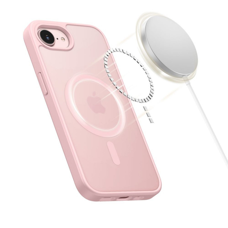 Etui Tech-Protect BasicMag MagSafe do Apple iPhone 16e / 17e, matowe Soft Pink
