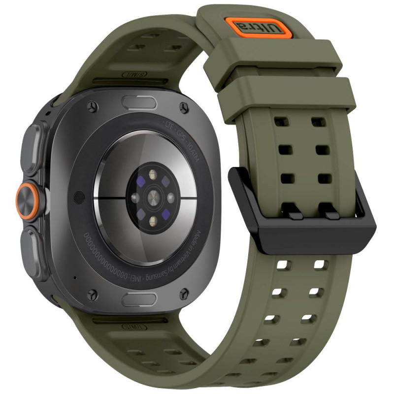 Pasek silikonowy Tech-Protect Silicone Air do Samsung Galaxy Watch Ultra 1 / 2 (2024-2026) 47 mm, Olive Green