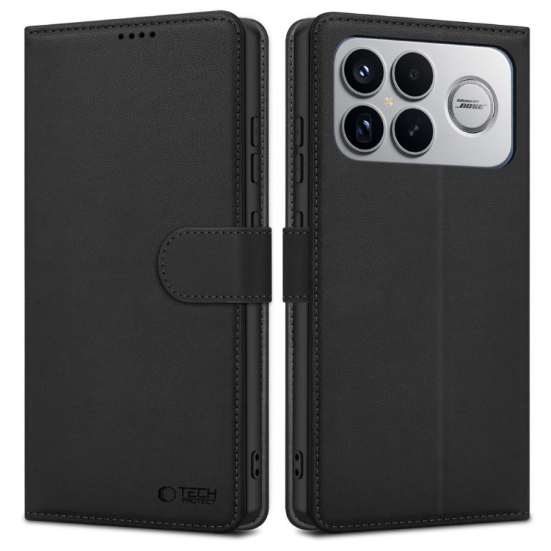 Etui portfel Tech-Protect Xiaomi Poco F8 Ultra, czarny