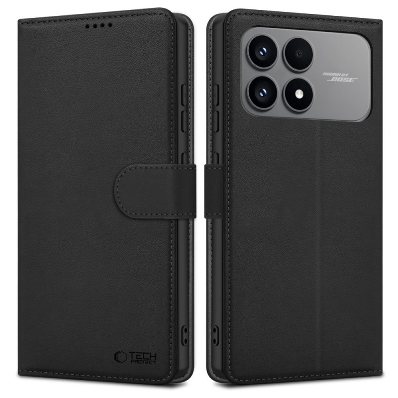 Etui portfel Tech-Protect Xiaomi Poco F8 Pro, czarny