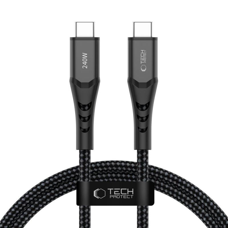 Kabel USB-C do USB-C Tech-Protect Ultraboost UB11T PD 240W, 100 cm, czarny