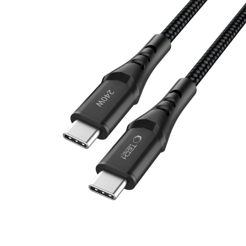 Tech-Protect Ultraboost UB11T kabel USB-C do USB-C PD 240W, 200 cm, czarny