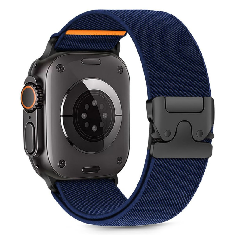 Pasek do zegarka Tech-Protect Nylon Clasp do Apple Watch 6 / 7 / 8 / 9 / 10 / SE / Ultra 1 / 2 44/45/46/49 mm, Navy