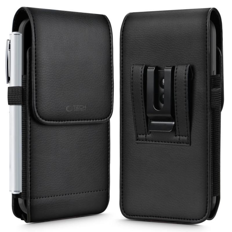 Tech-Protect SM75 Uniwersalne etui na telefon typu holster na smartfony 5,8-6,8 cala, czarny