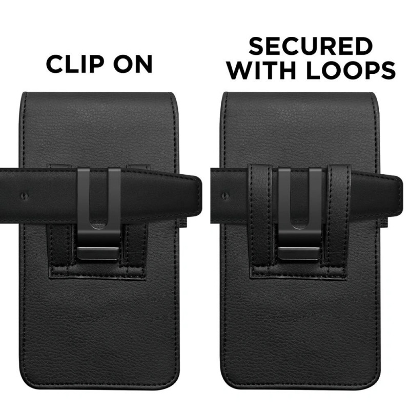 Tech-Protect SM75 Uniwersalne etui na telefon typu holster na smartfony 5,8-6,8 cala, czarny