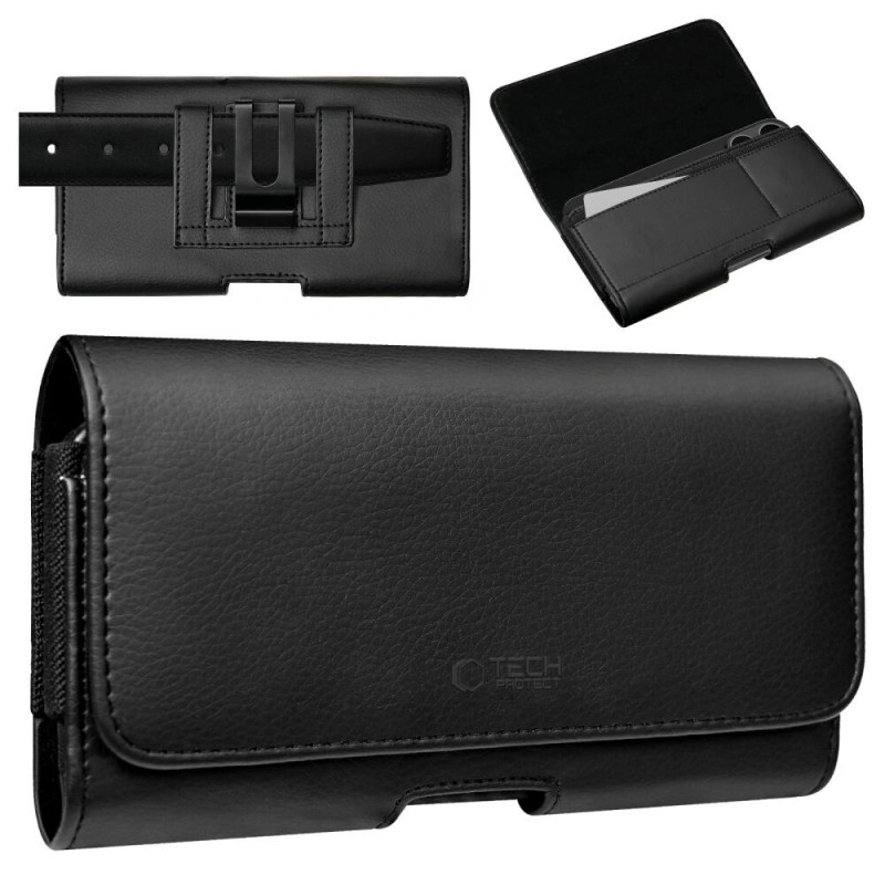 Tech-Protect SM80 THP4794 Uniwersalne etui na telefon typu holster na smartfony 5,8-6,8 cala, czarny