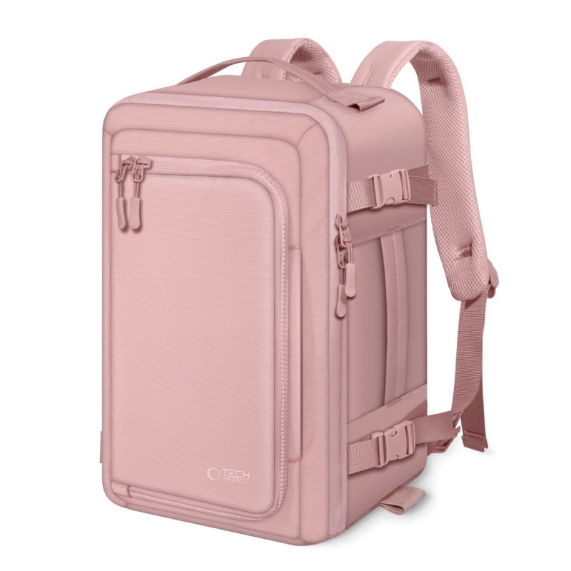 Plecak podróżny Tech-Protect Defender S50 Ryanair & Wizzair do laptopa, kabinowy, 20 L, 40x20x25 cm, Dusty Pink