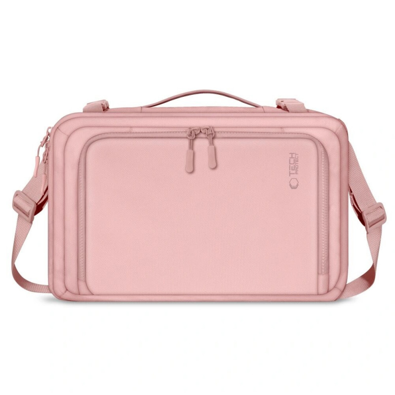Plecak podróżny Tech-Protect Defender S50 Ryanair & Wizzair do laptopa, kabinowy, 20 L, 40x20x25 cm, Dusty Pink