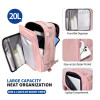 Plecak podróżny Tech-Protect Defender S50 Ryanair & Wizzair do laptopa, kabinowy, 20 L, 40x20x25 cm, Dusty Pink