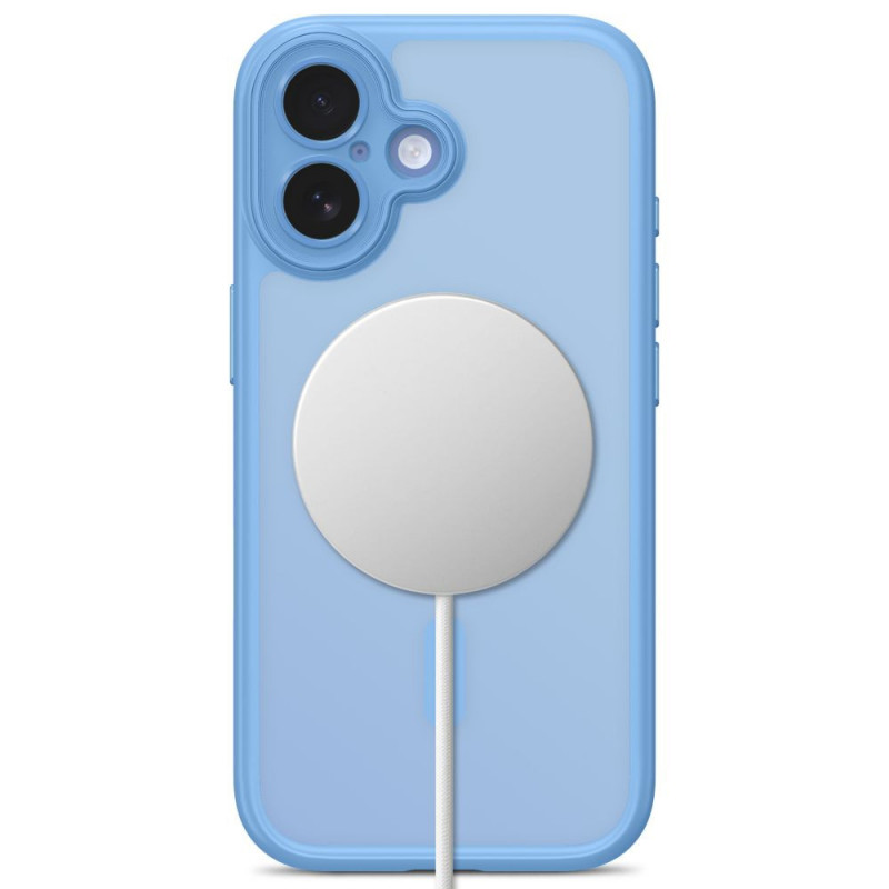 Etui Tech-Protect MagPeak MagSafe CC do Apple iPhone 17, Matte Mist Blue