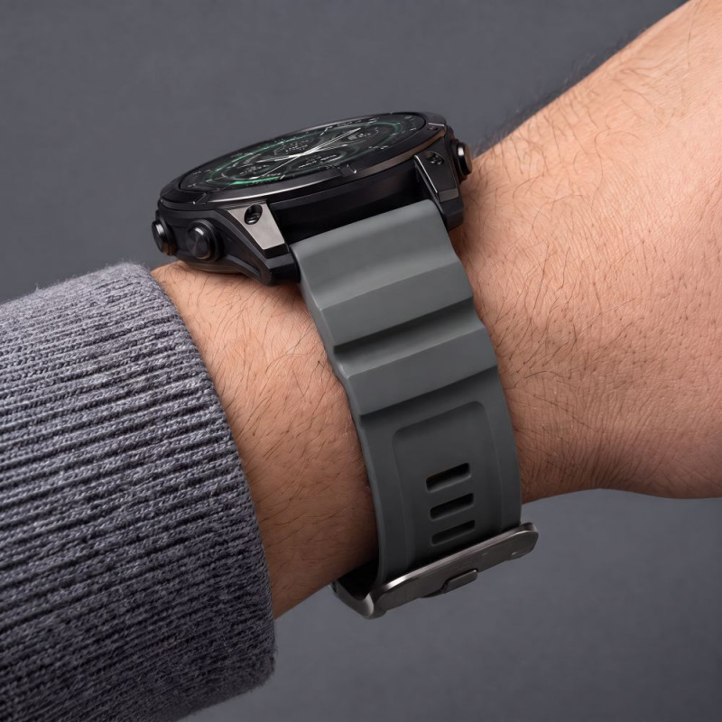 Tech-Protect Motion Garmin Fenix 5X / 5X Plus / 6X / 6X Pro / 7X / 8 / 8 Pro / 9 / 9 Pro pasek do zegarka (47 mm), Storm Grey
