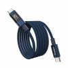 Choetech XCC-1068 kabel USB-C do USB-C PD 60W z wyświetlaczem, 1,2 m, niebieski