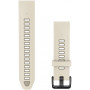 Pasek Garmin QuickFit 20 mm, silikon, Cream / French Gray (010-14506-04)