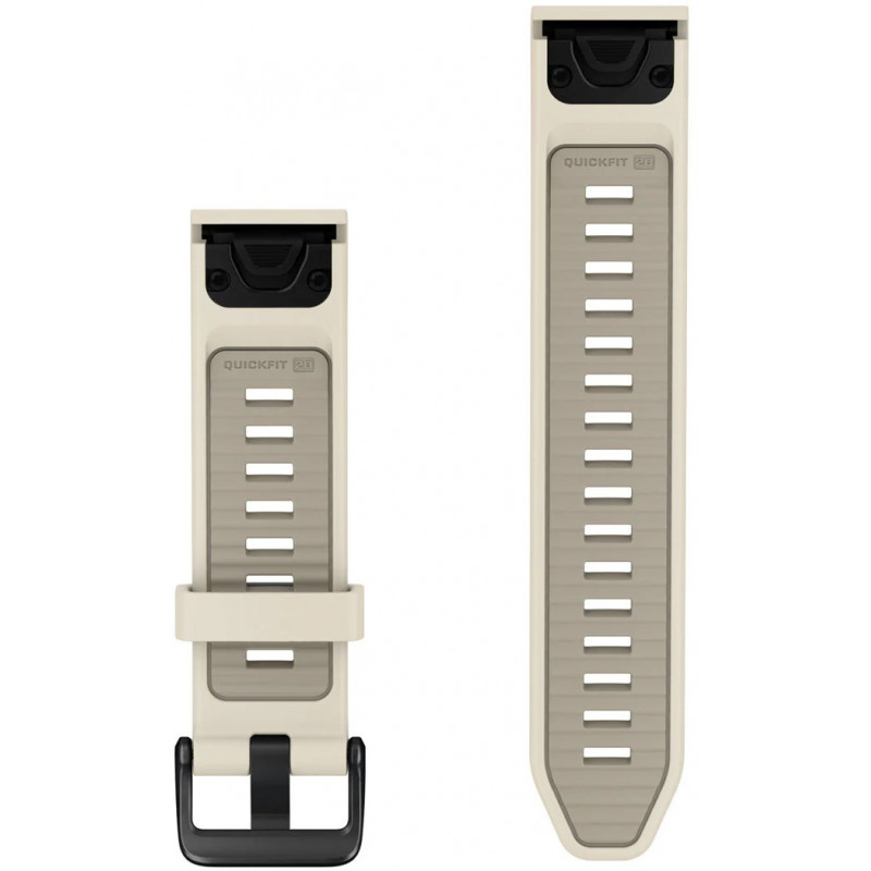 Pasek Garmin QuickFit 20 mm, silikon, Cream / French Gray (010-14506-04)