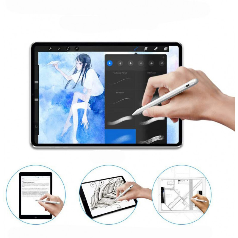 Tech-Protect Digital Stylus Pen do Apple iPad, biały