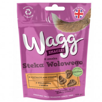 Wagg smakołyk dla psów o smaku steku wołowego, 125 g