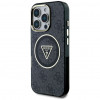 Guess GUHMP16LHG4PRTGK IML Metal Glitter 4G Circle Triangle MagSafe etui na Apple iPhone 16 Pro, czarny