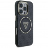 Guess GUHMP16LHG4PRTGK IML Metal Glitter 4G Circle Triangle MagSafe etui na Apple iPhone 16 Pro, czarny