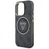 Guess GUHMP16LHG4PRTGK IML Metal Glitter 4G Circle Triangle MagSafe etui na Apple iPhone 16 Pro, czarny